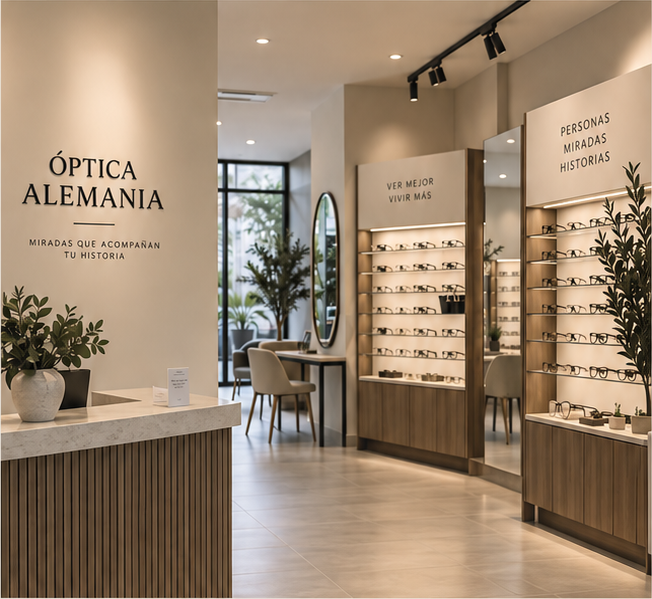 Instalaciones y atención en Óptica Alemania